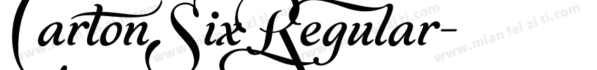 Carton Six Regular字体转换